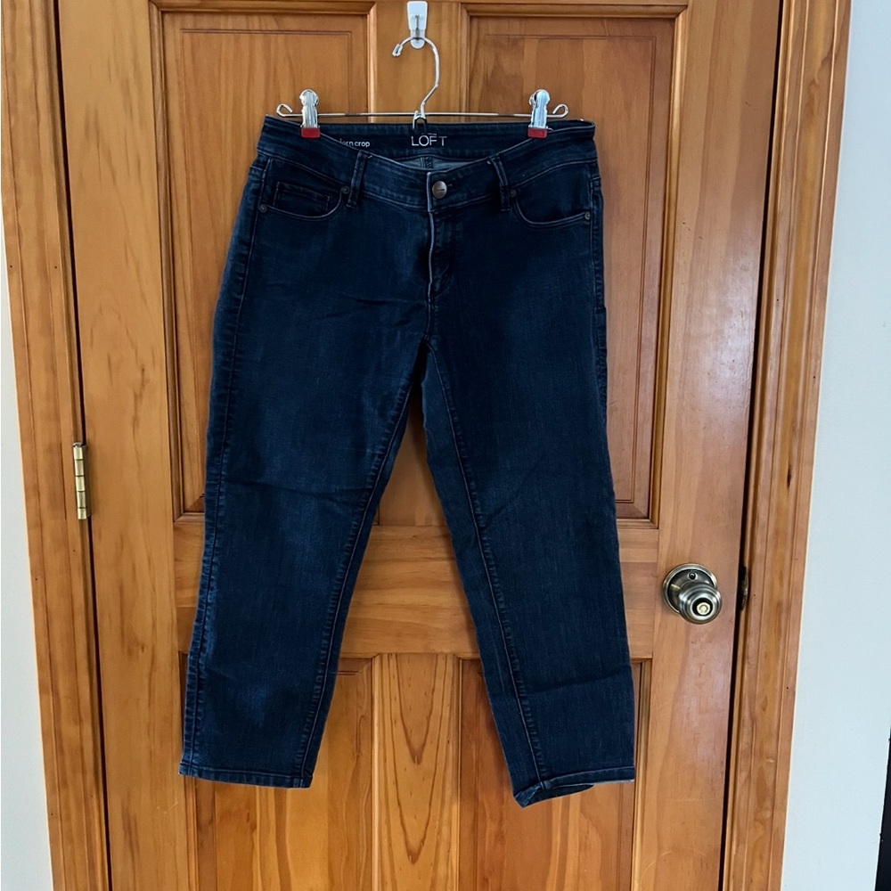 Ann Taylor Women's Dark Blue Crop Jeans